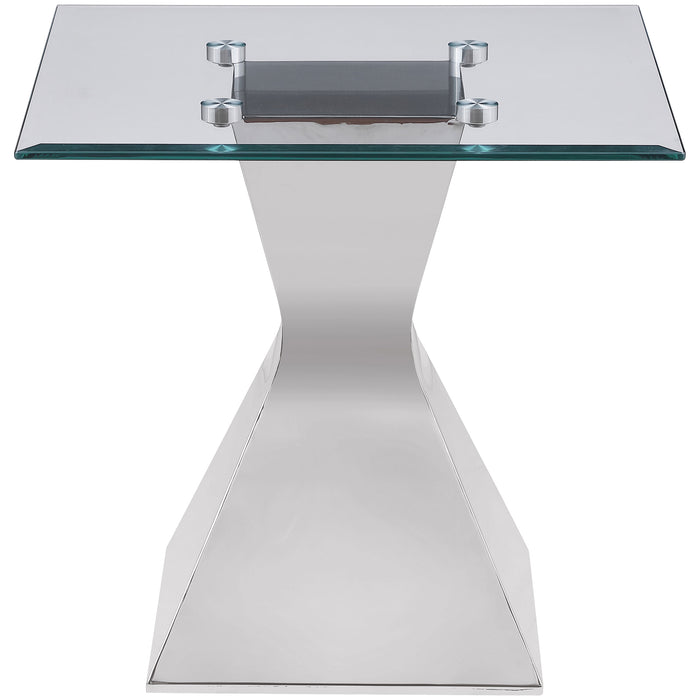 Jenny  Rectangular Coffee and End Table Set Chrome