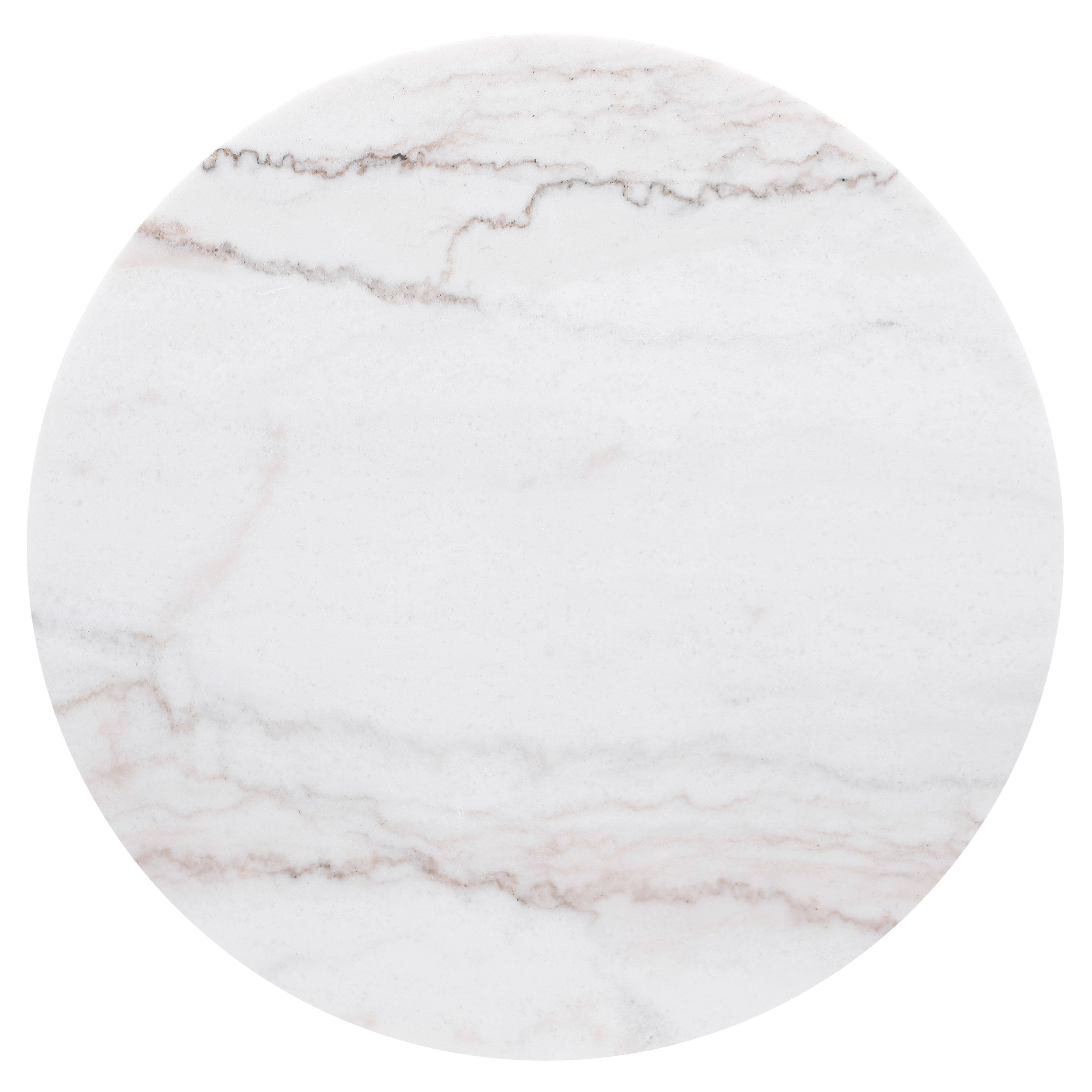 Dearborn Genuine Marble Round Side/End Tablle