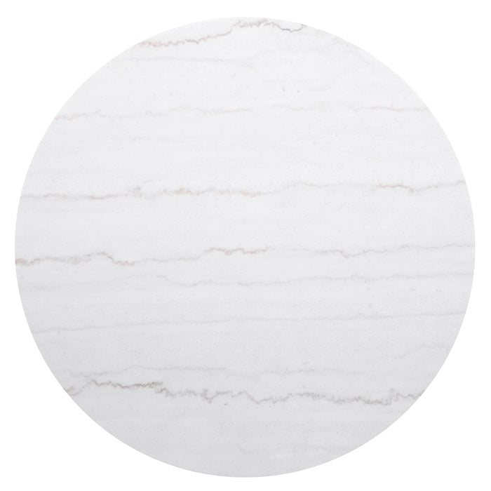 Dearborn Genuine Marble Round Coffee Table
