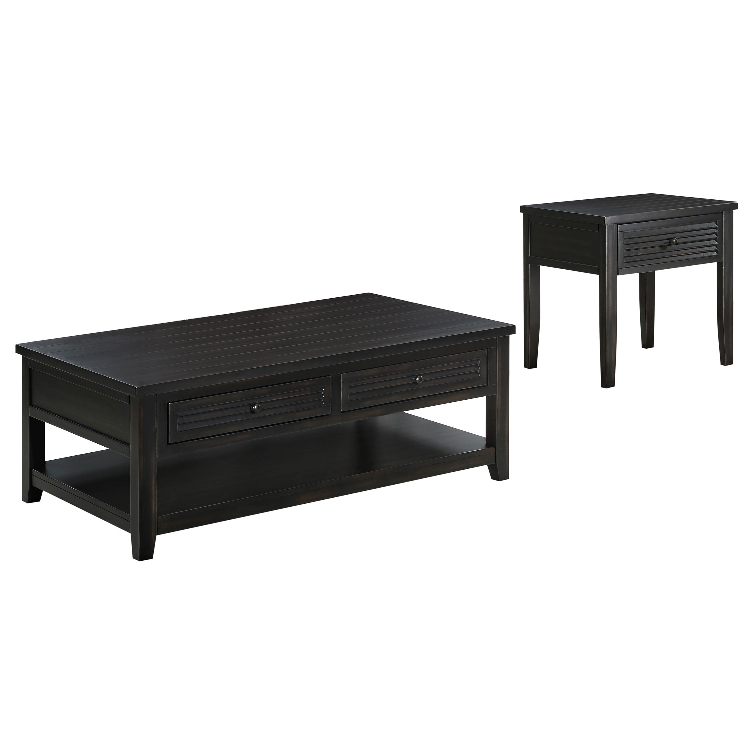 Colmar  Engineered Wood Coffee Table Set Golden Oak