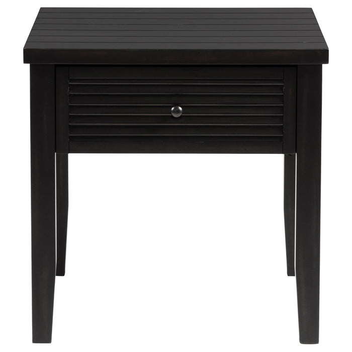 Concord  Coffee and End Table Set Distressed Java