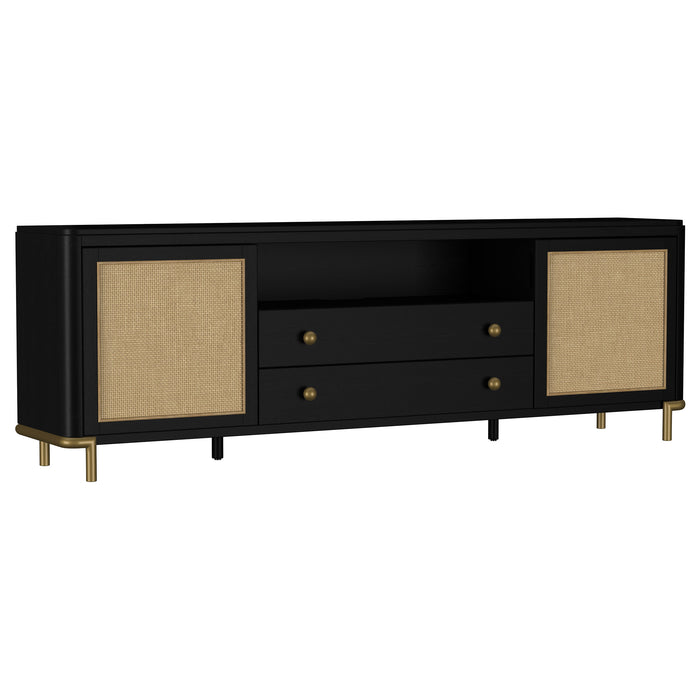 Arini Rattan Cane 2-door TV Stand