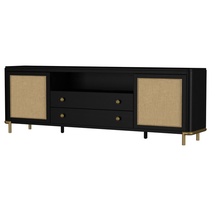 Arini Rattan Cane 2-door TV Stand