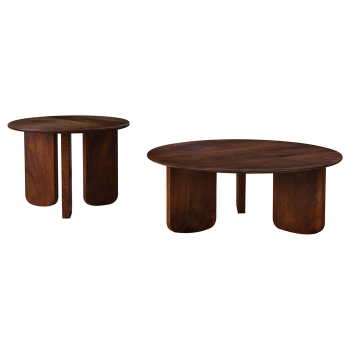 Dale  Solid Wood Coffee and End Table Set Brown