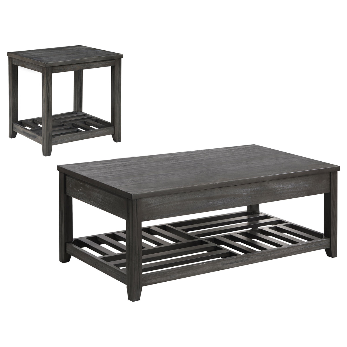 Cliffview  Lift Top Coffee and End Table Set Grey