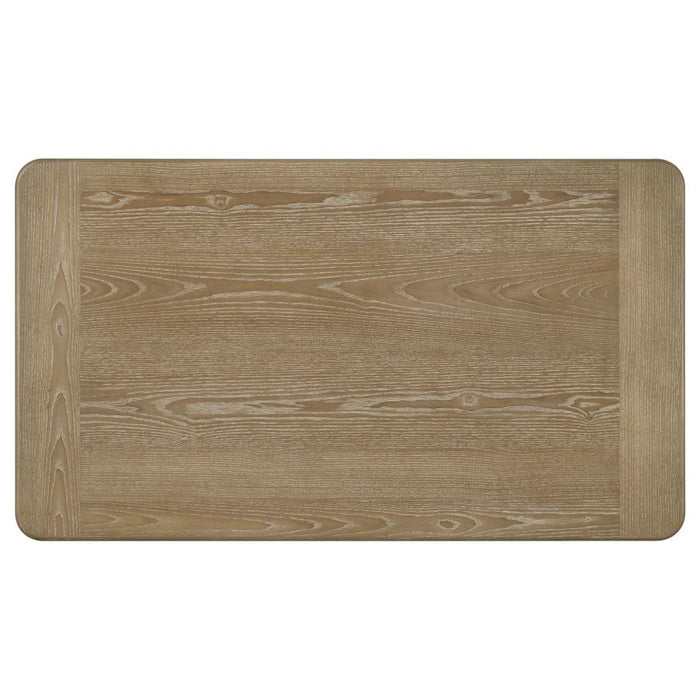 Halstead Rectangular Wood Coffee Table Distressed Light Brown