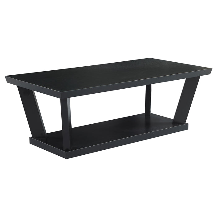 Aminta  Coffee and End Table Set Black