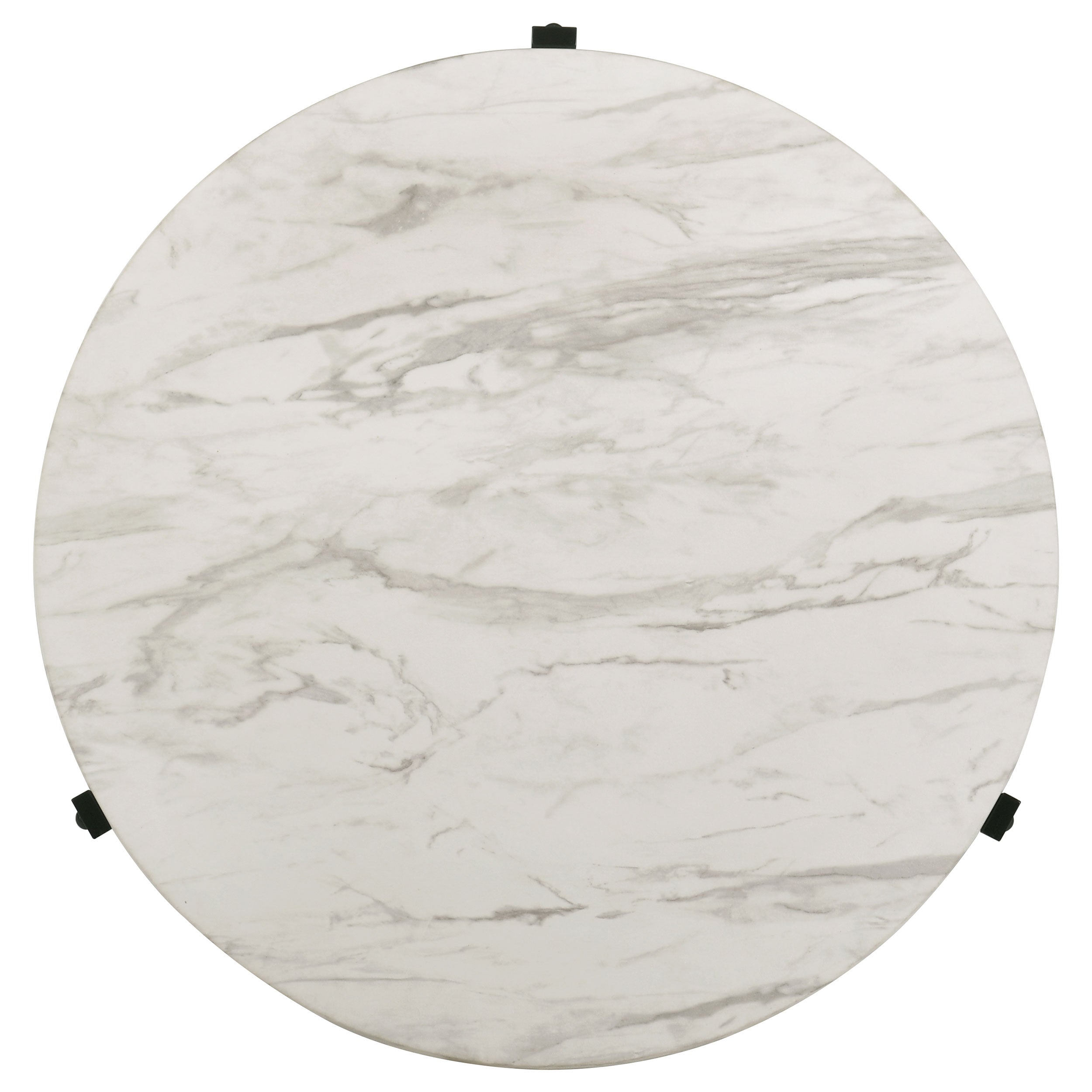 Tandi  Faux Marble Coffee and End Table Set White