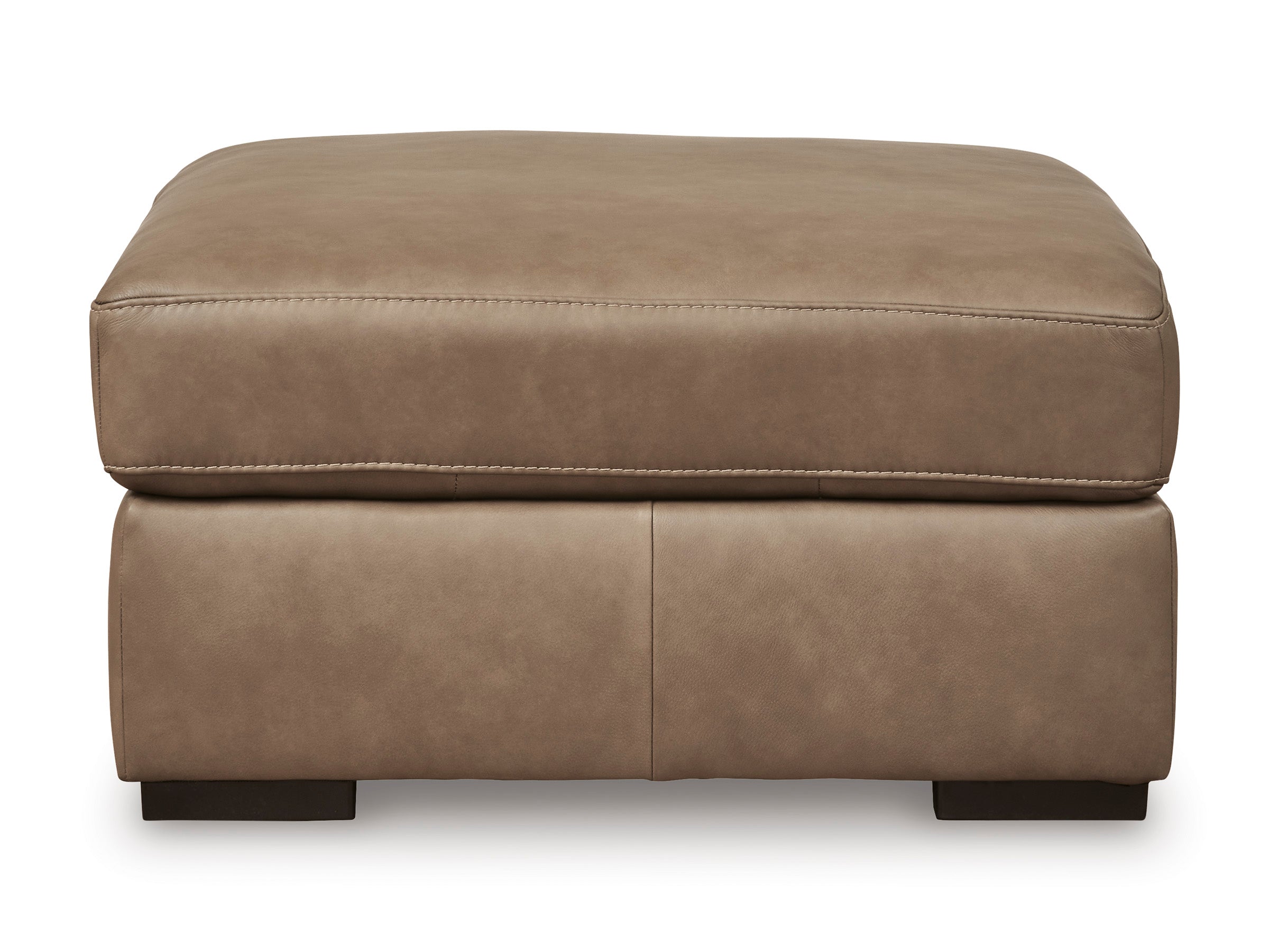 Maxwell Leather Accent Ottoman