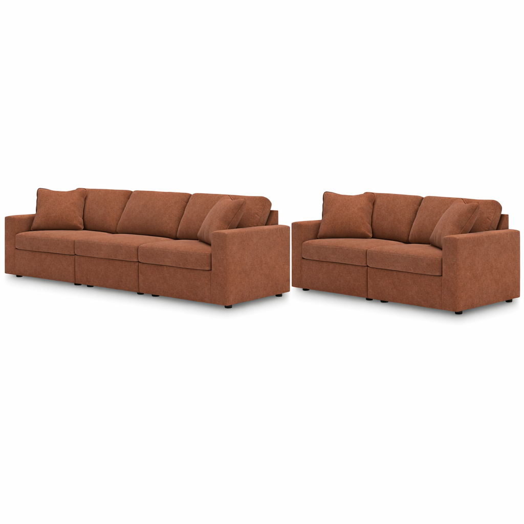 Nuvella Sofa and Loveseat