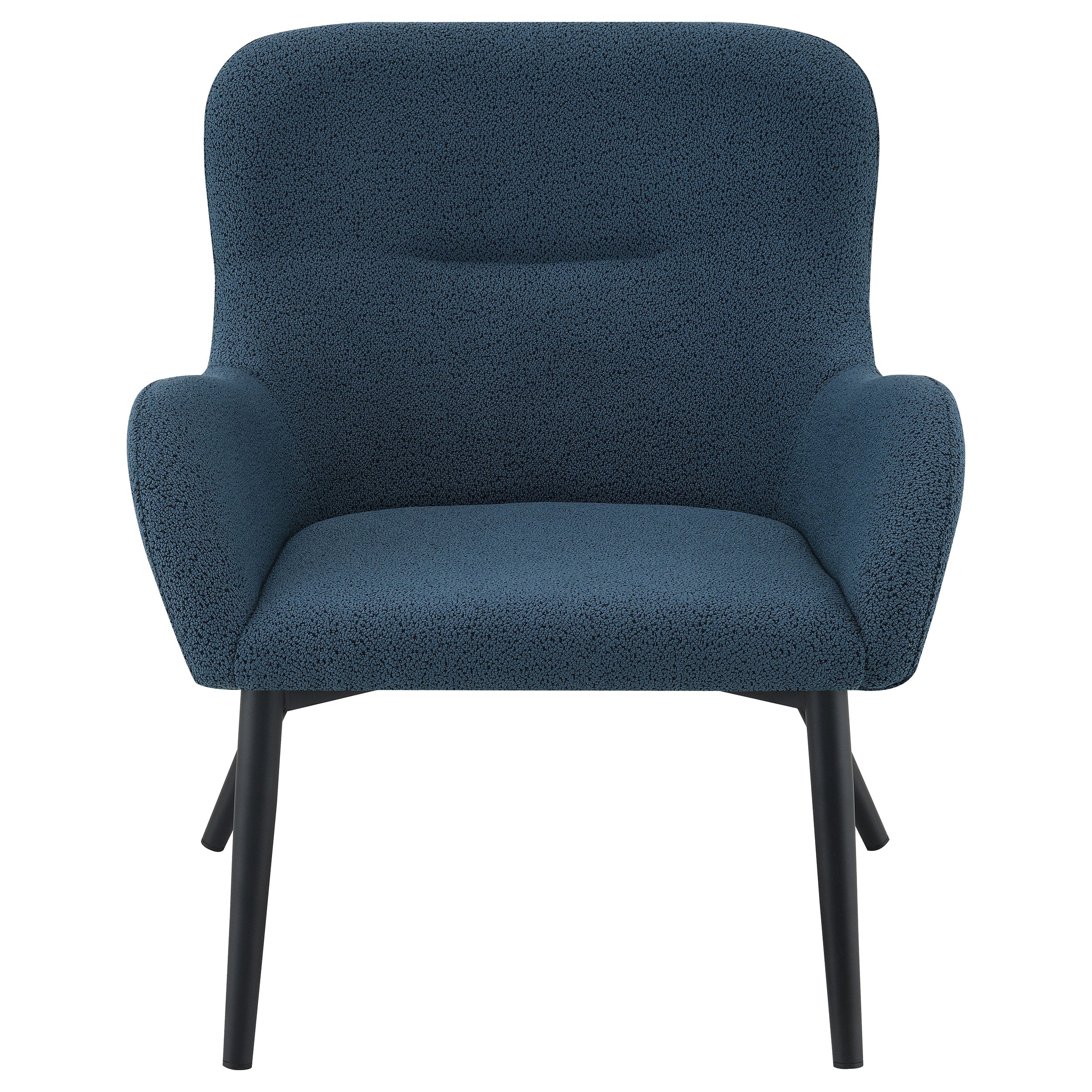 Calvin Upholstered Modern Arm Accent Chair Rust