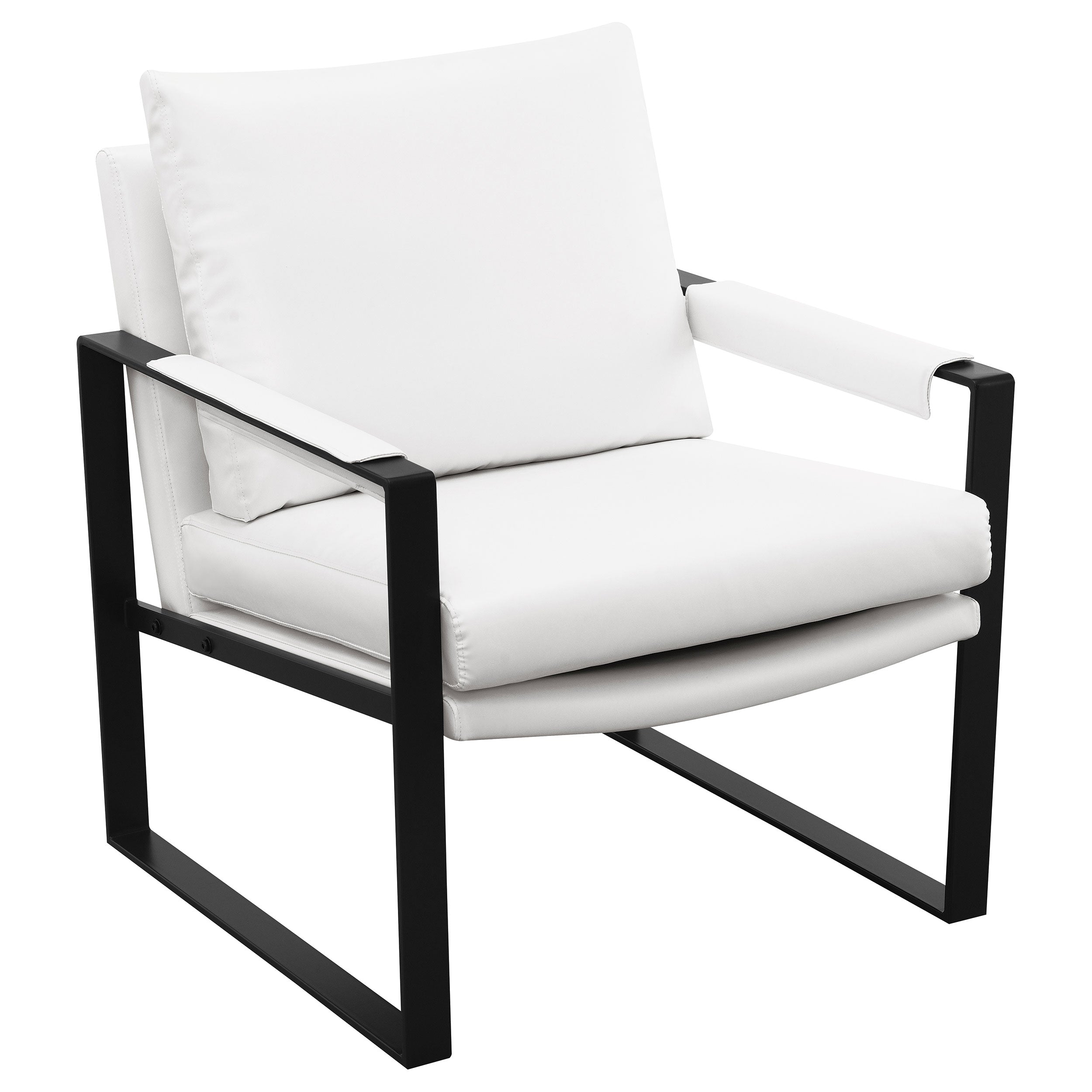 Rosalind Upholstered Track Arm Accent Chair Brown