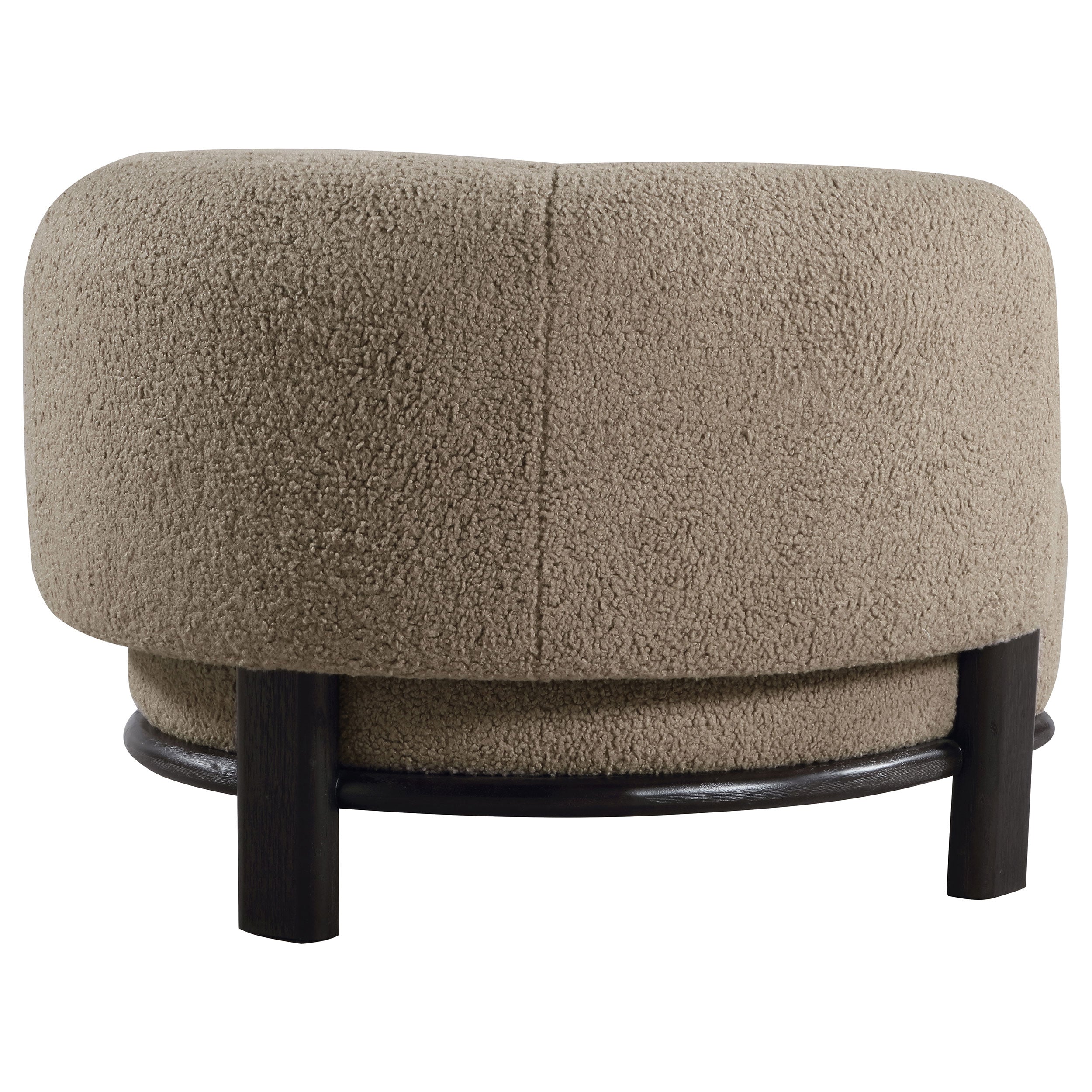 Lawler Upholstered Barrel Back Accent Chair Ivory