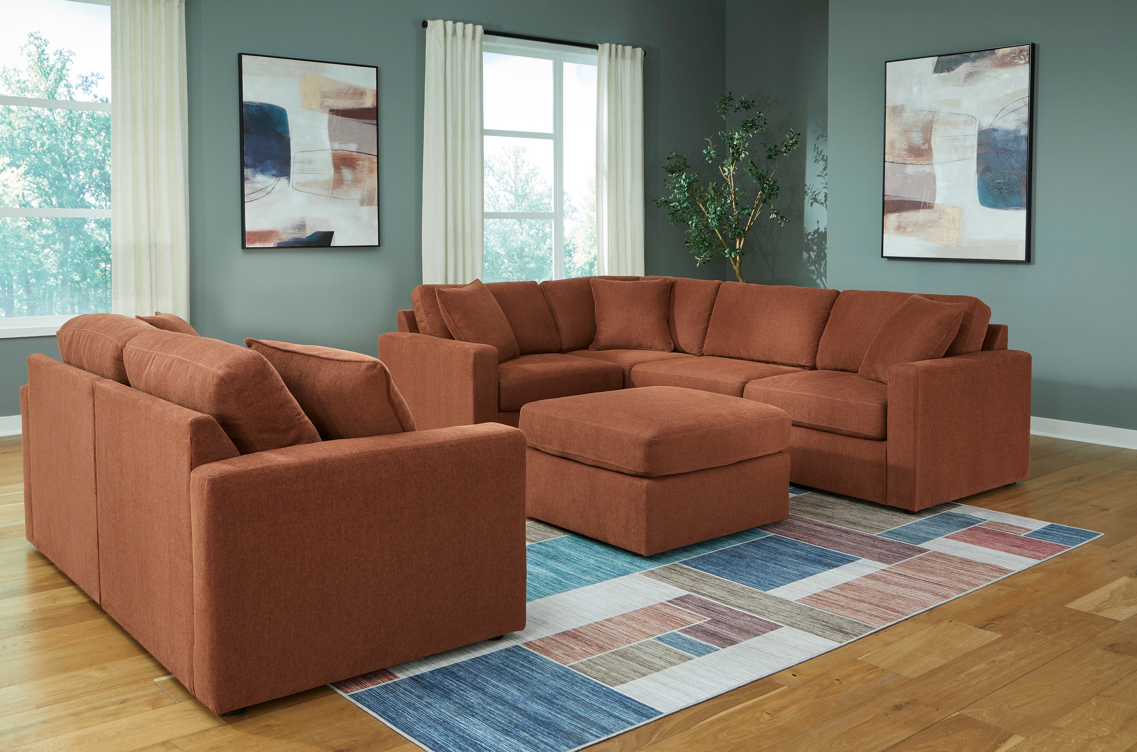Nuvella Sofa and Loveseat