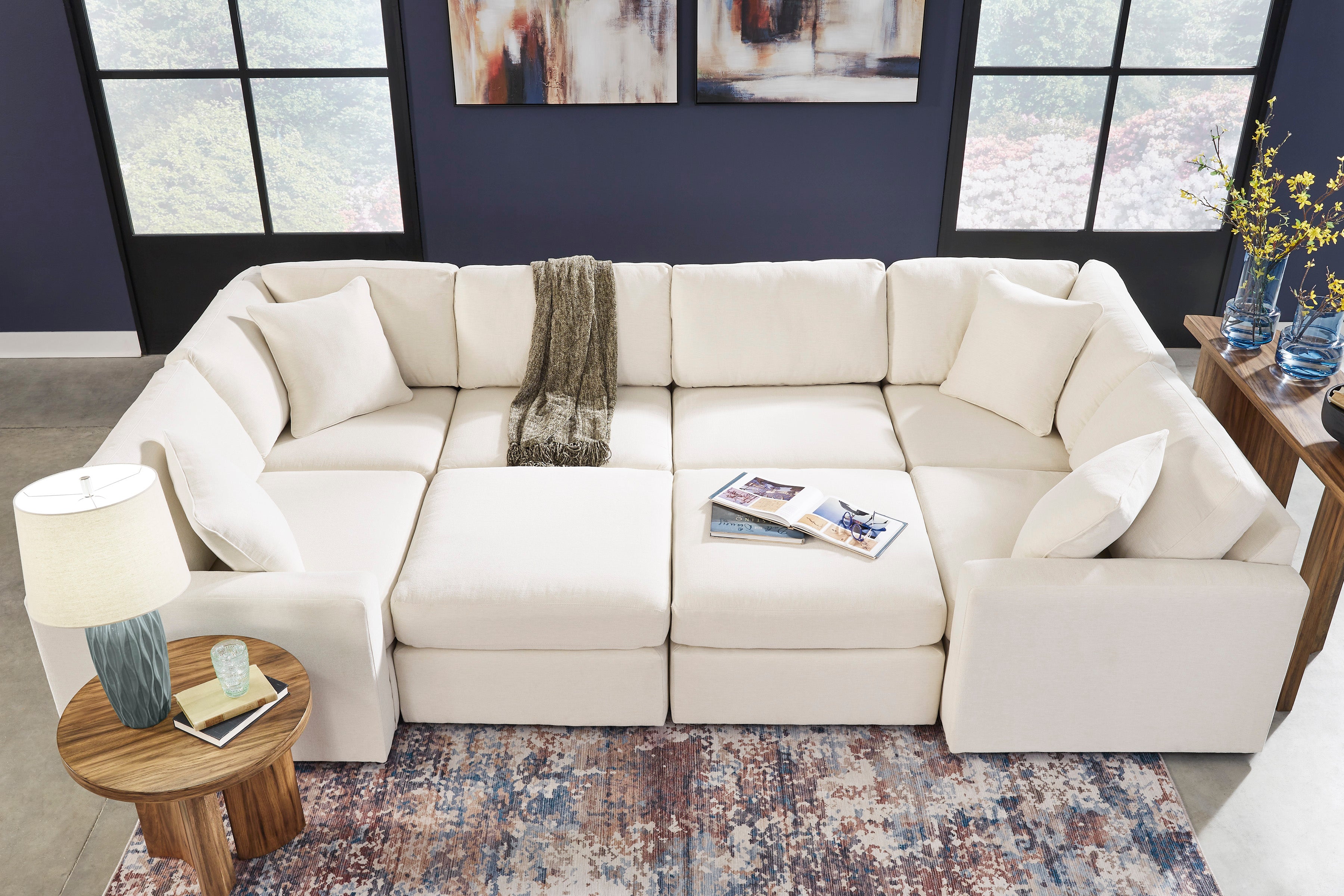 Nuvella Sofa and Loveseat