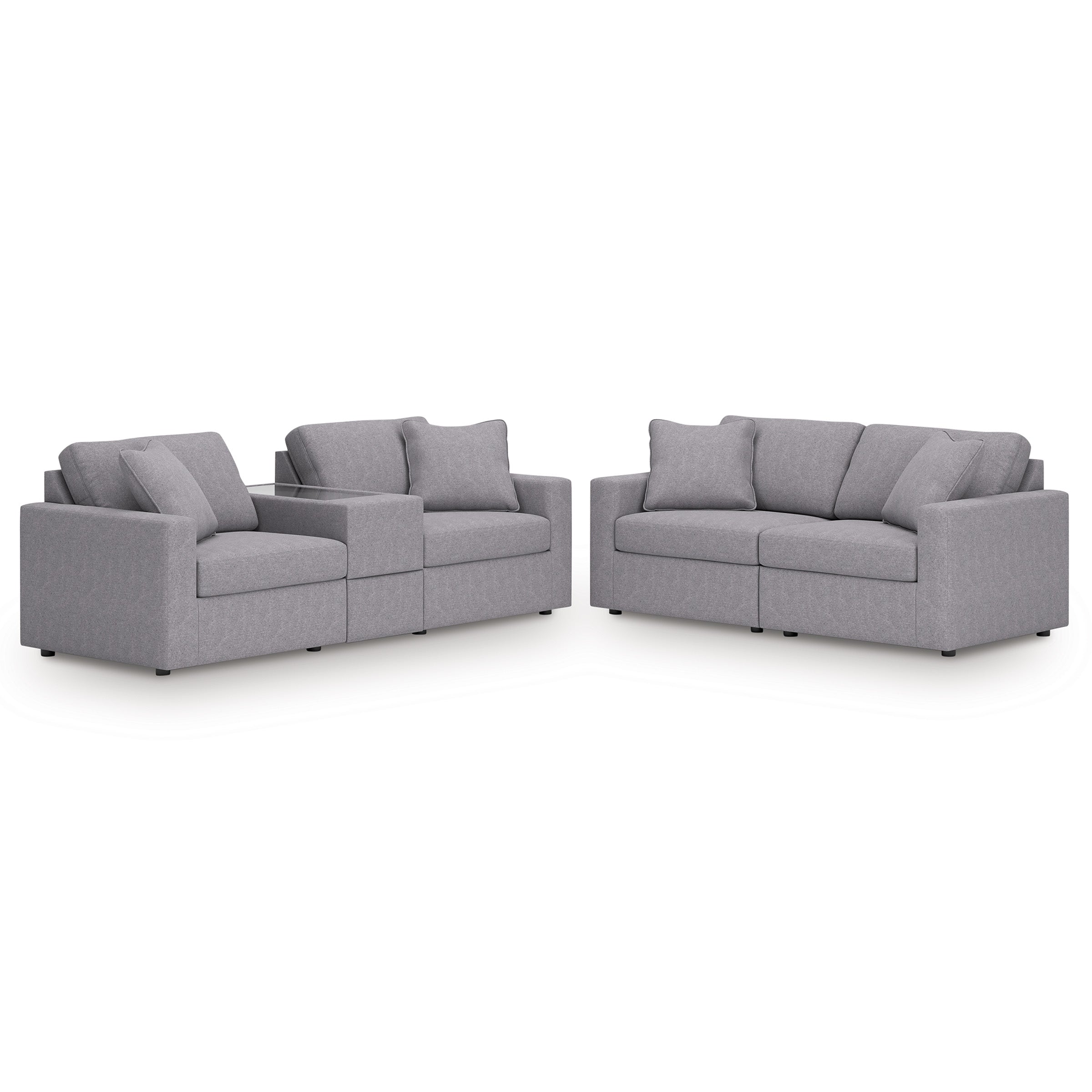 Nuvella Sofa and Loveseat