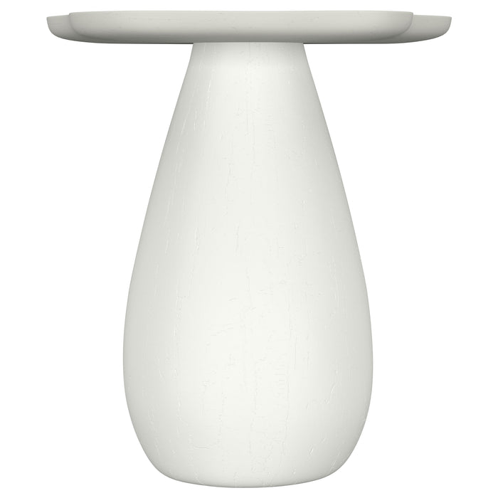 Perth 17-inch Side Table with Cloud-Shaped Top Off White