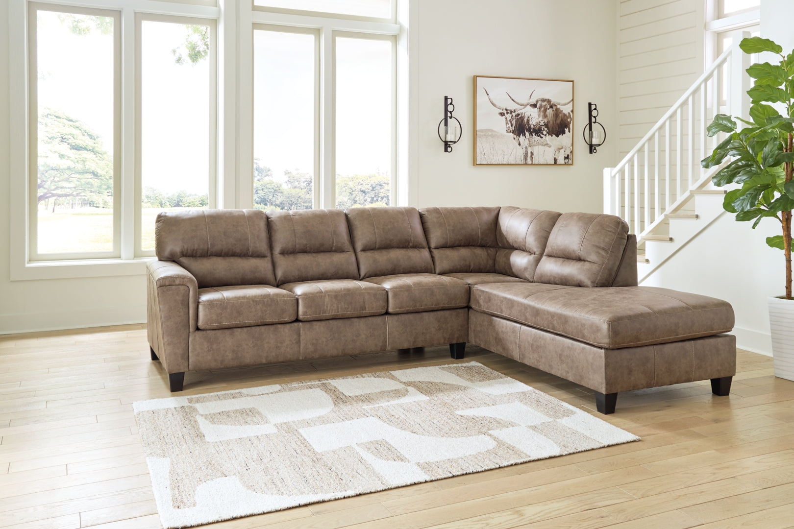 Navi 2-Piece Sectional Sofa Chaise (Sleeper Optional)