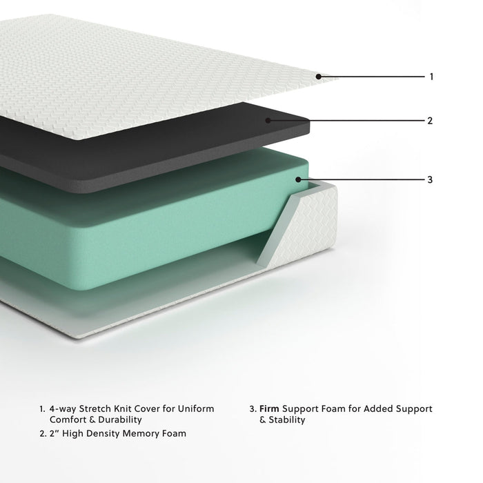 Chime 12 Inch Memory Foam Mattress - Ultra Plush