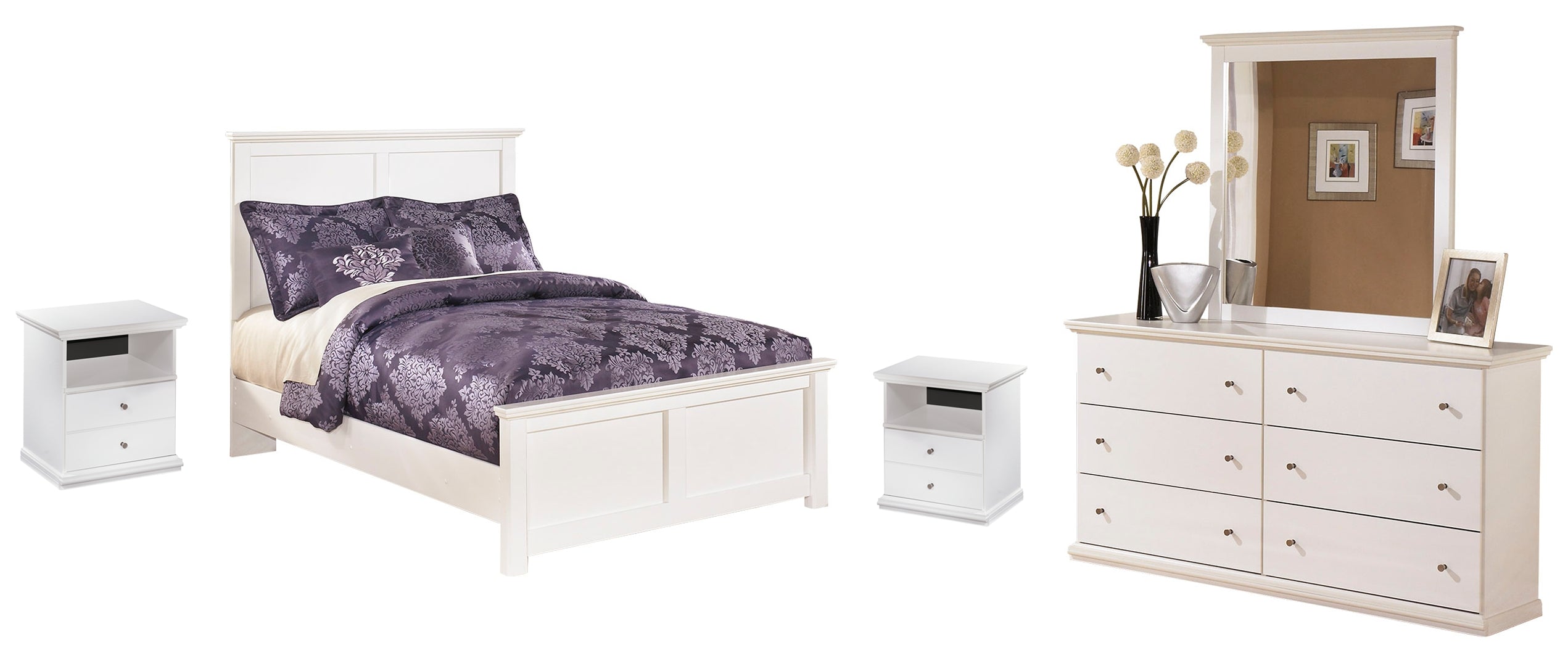 White Bostwick Shoals Panel Bedroom Set