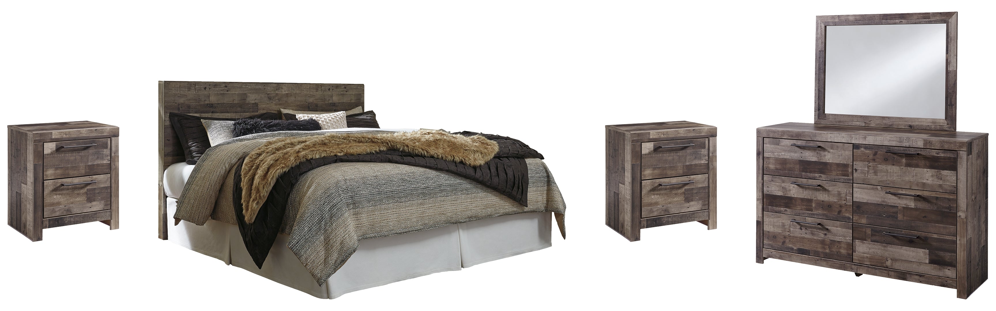 Derekson Grey Panel Bedroom Set