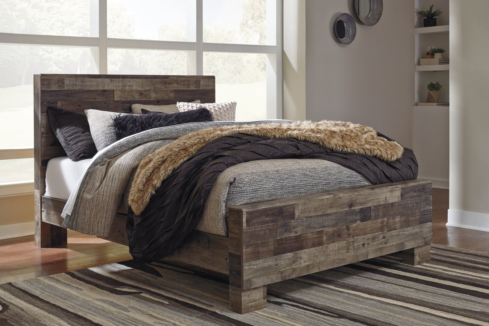 Derekson Panel Bed with Storage Drawers