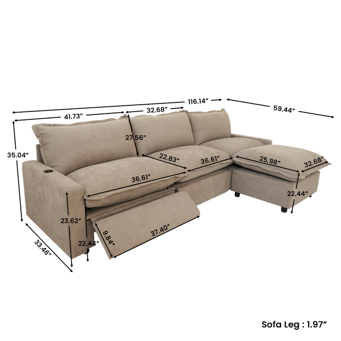 The LuxeMotion Cloud Collection - Natural Taupe