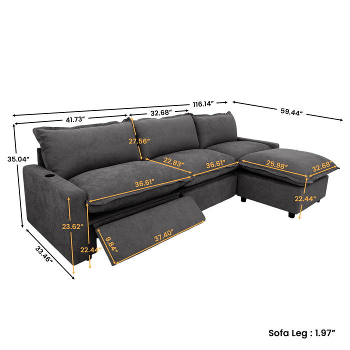 The LuxeMotion Cloud Collection - Deep Charcoal