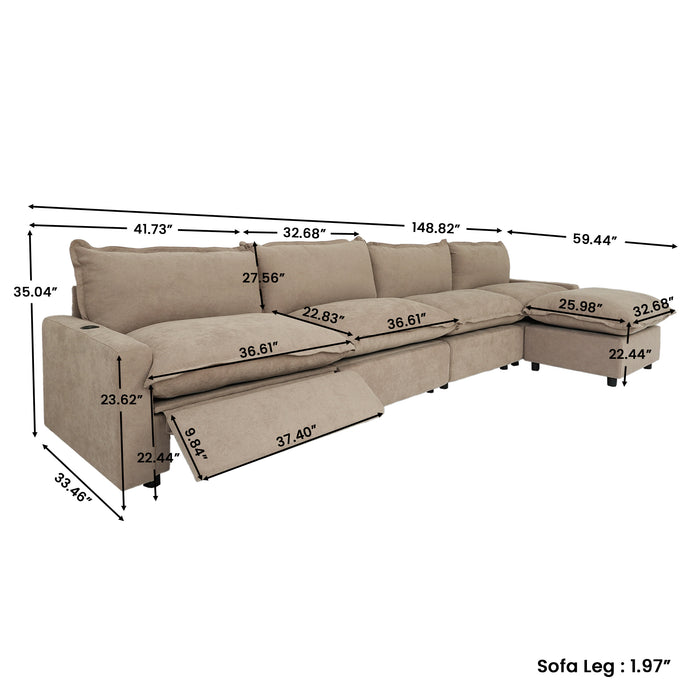The LuxeMotion Cloud Collection - Natural Taupe