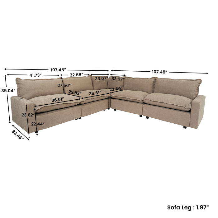 The LuxeMotion Cloud Collection - Natural Taupe