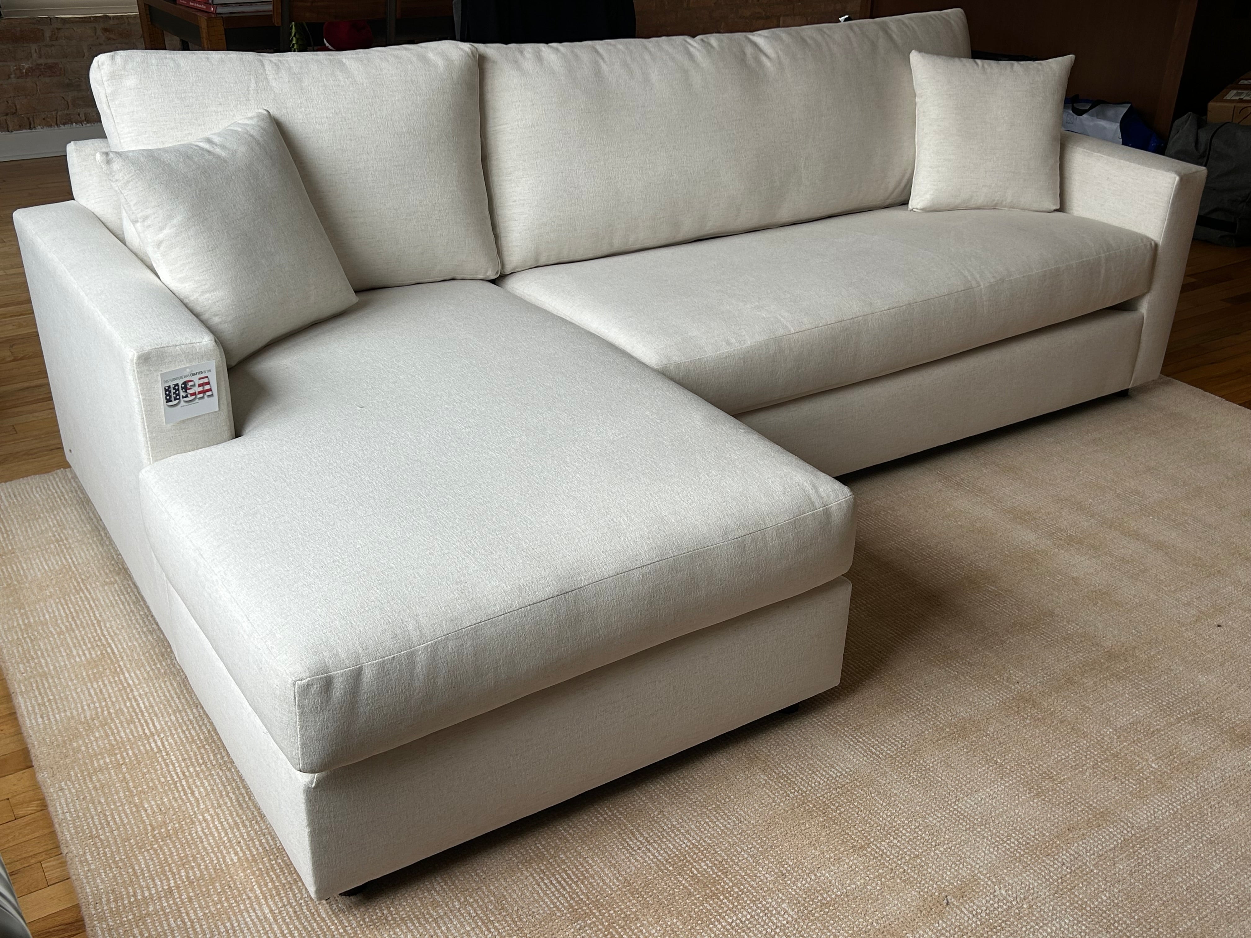 Ashland 2-Piece Bench-Seat Sectional Sofa