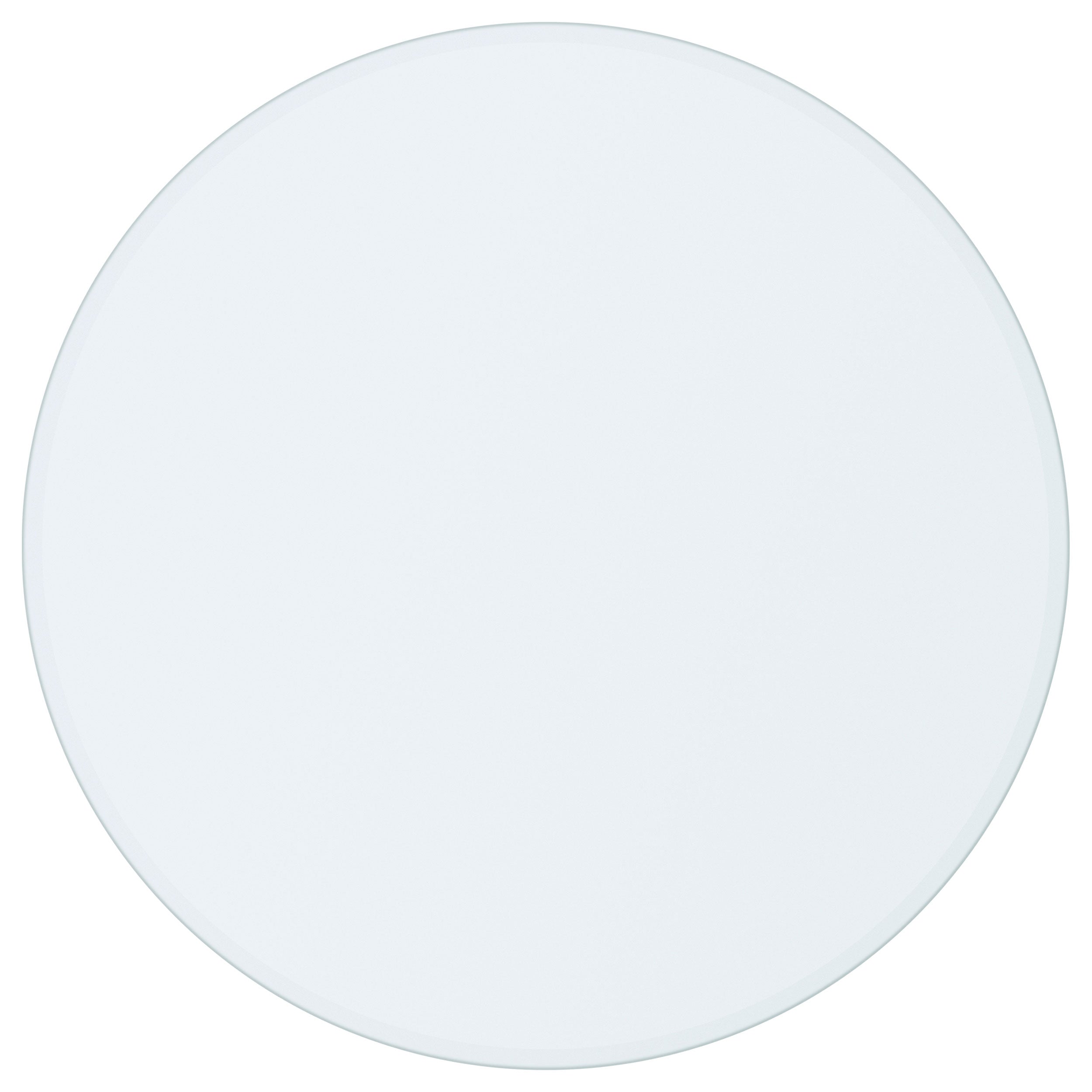 52-inch 12mm Round Clear Tempered Glass Top