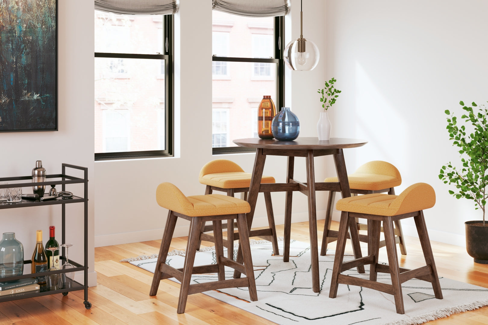 Lyncott Counter/Standard Height Dining Table Set
