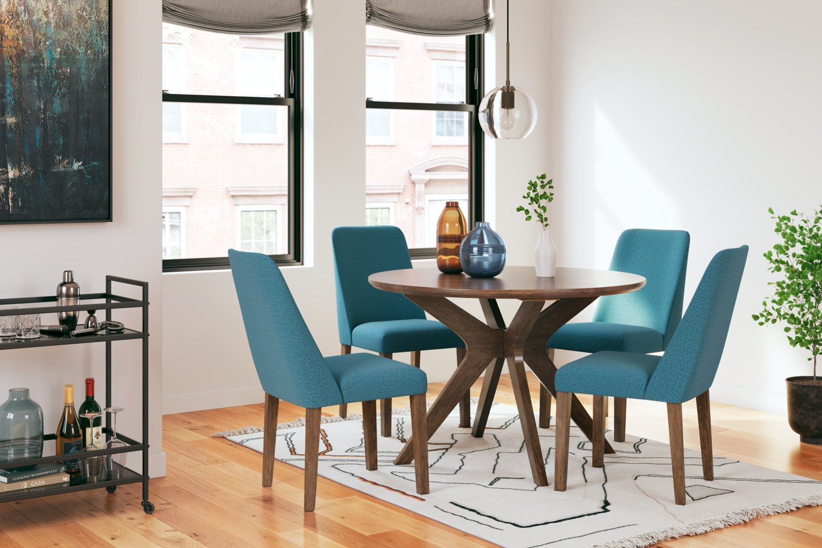 Lyncott Counter/Standard Height Dining Table Set