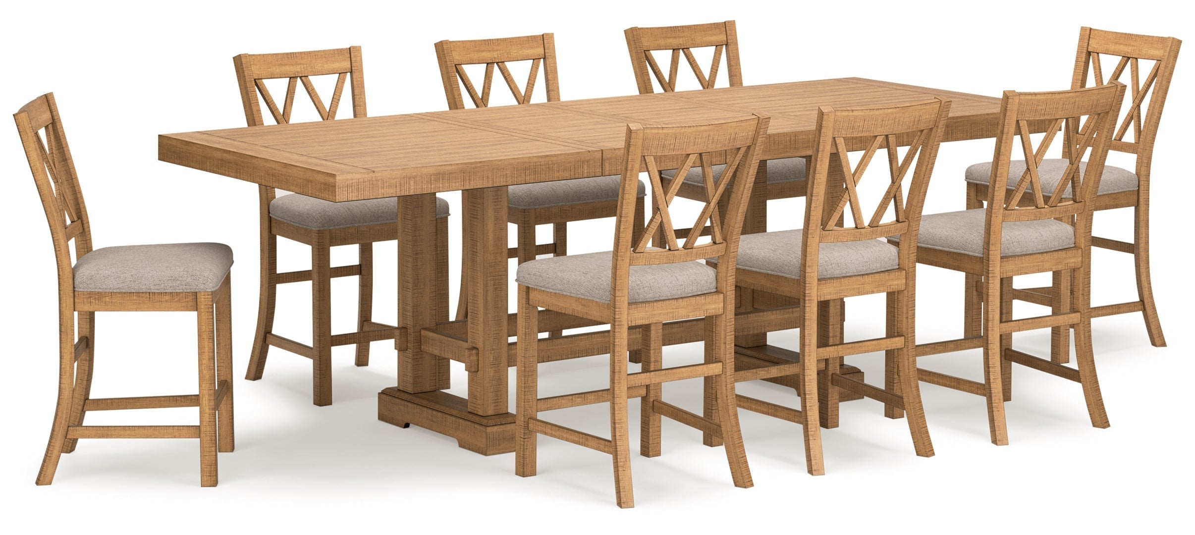 Havonplane Dining Table and 8 Chairs
