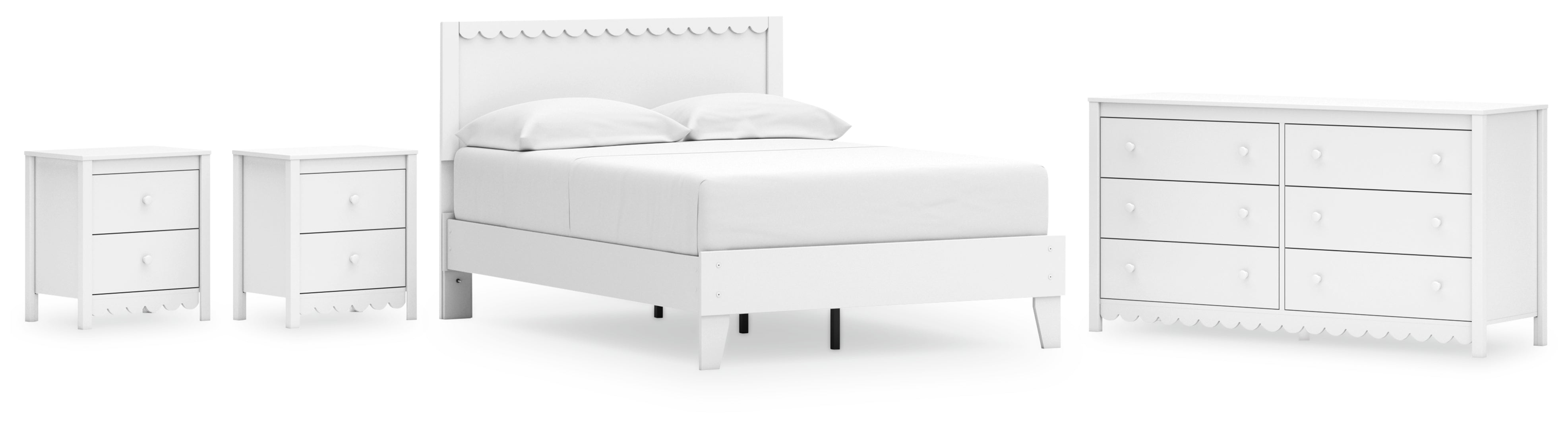 Gerridan White Panel Bedroom Set