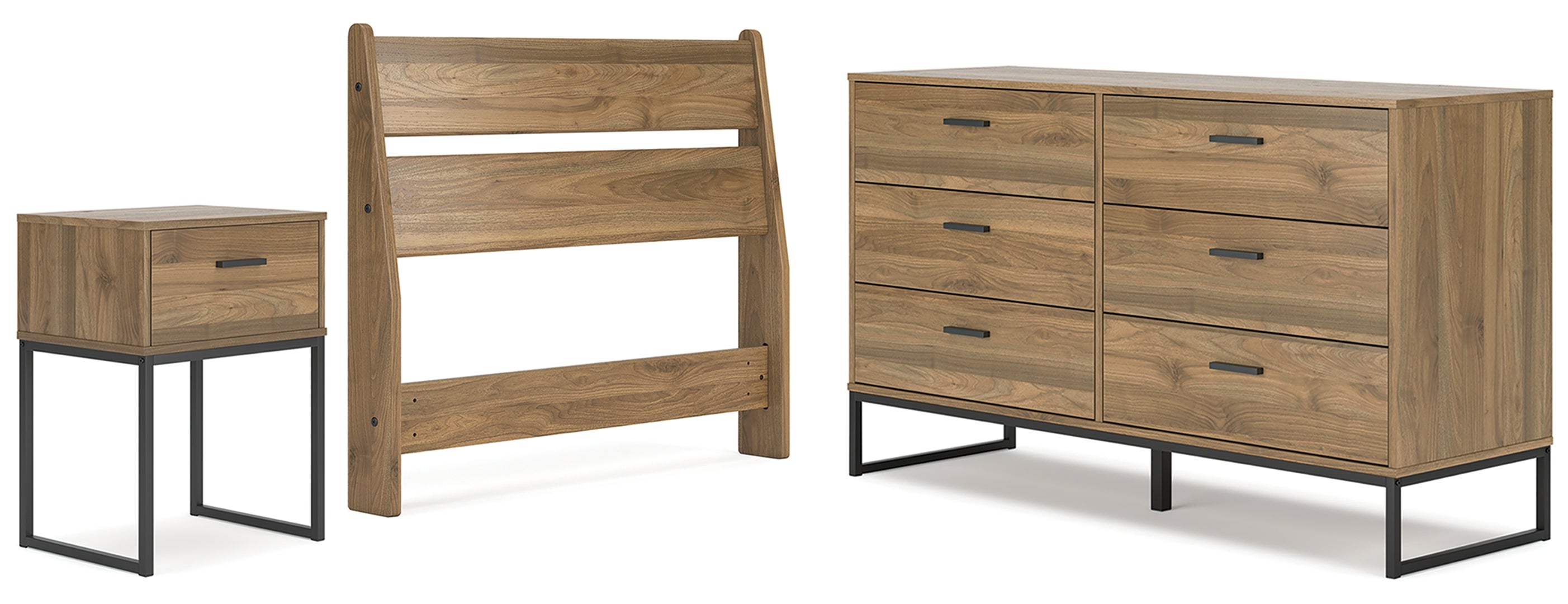 Deanlow Brown Panel Headboard Bedroom Set