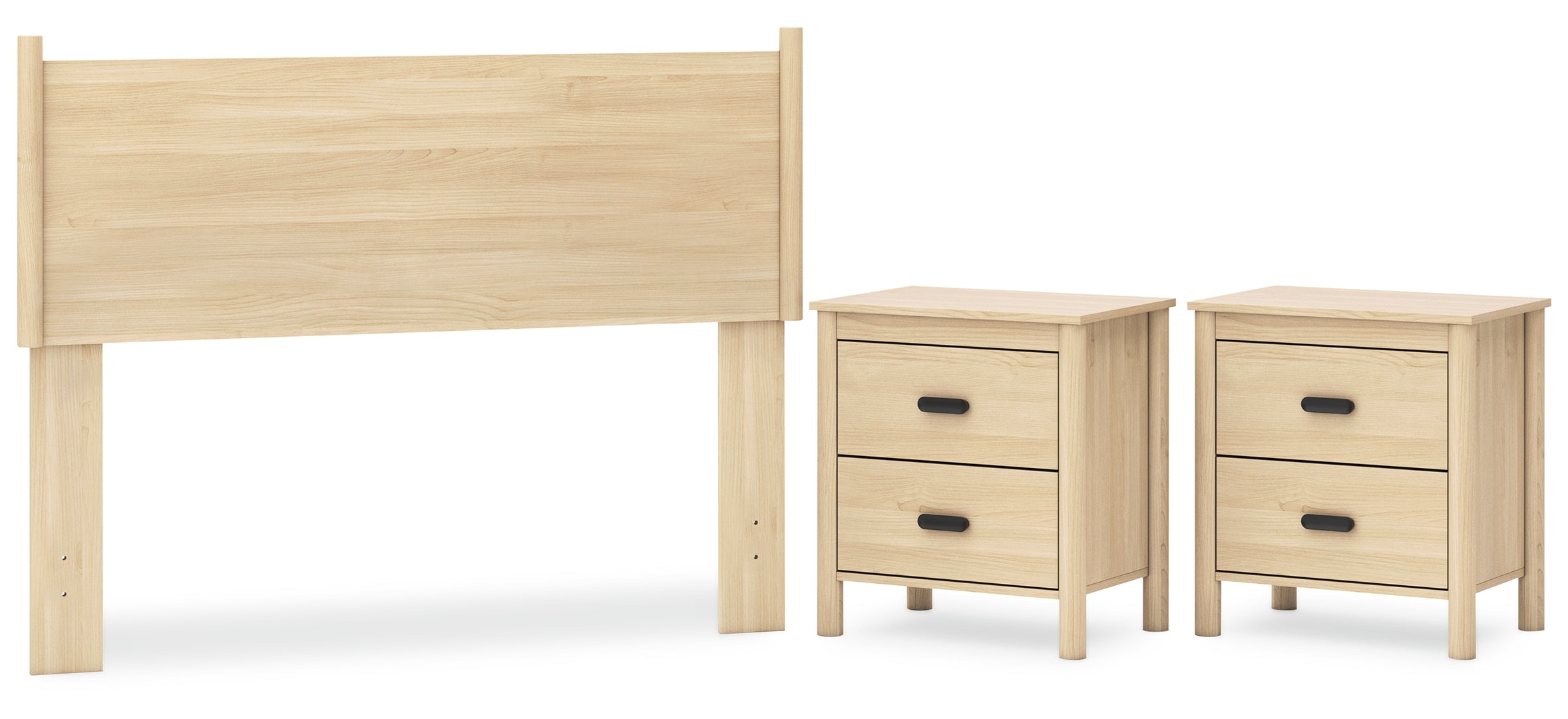 Cabinella Beige Panel Headboard Bedroom Set
