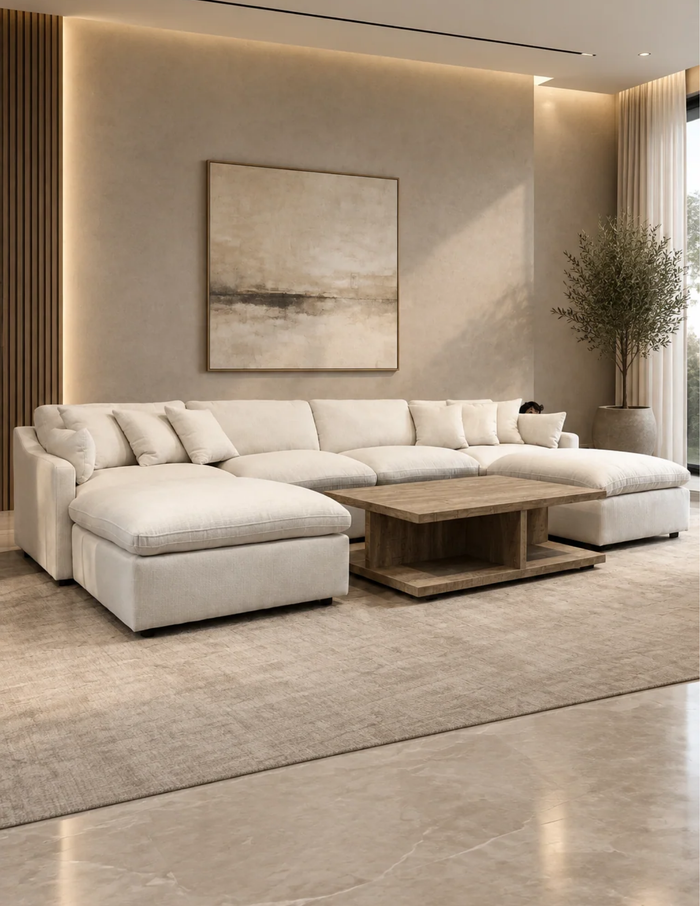 Velari Slope Arm Collection - Ivory