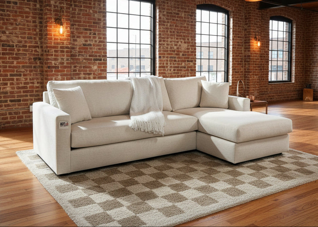 Ashland 2-Piece Bench-Seat Sectional Sofa