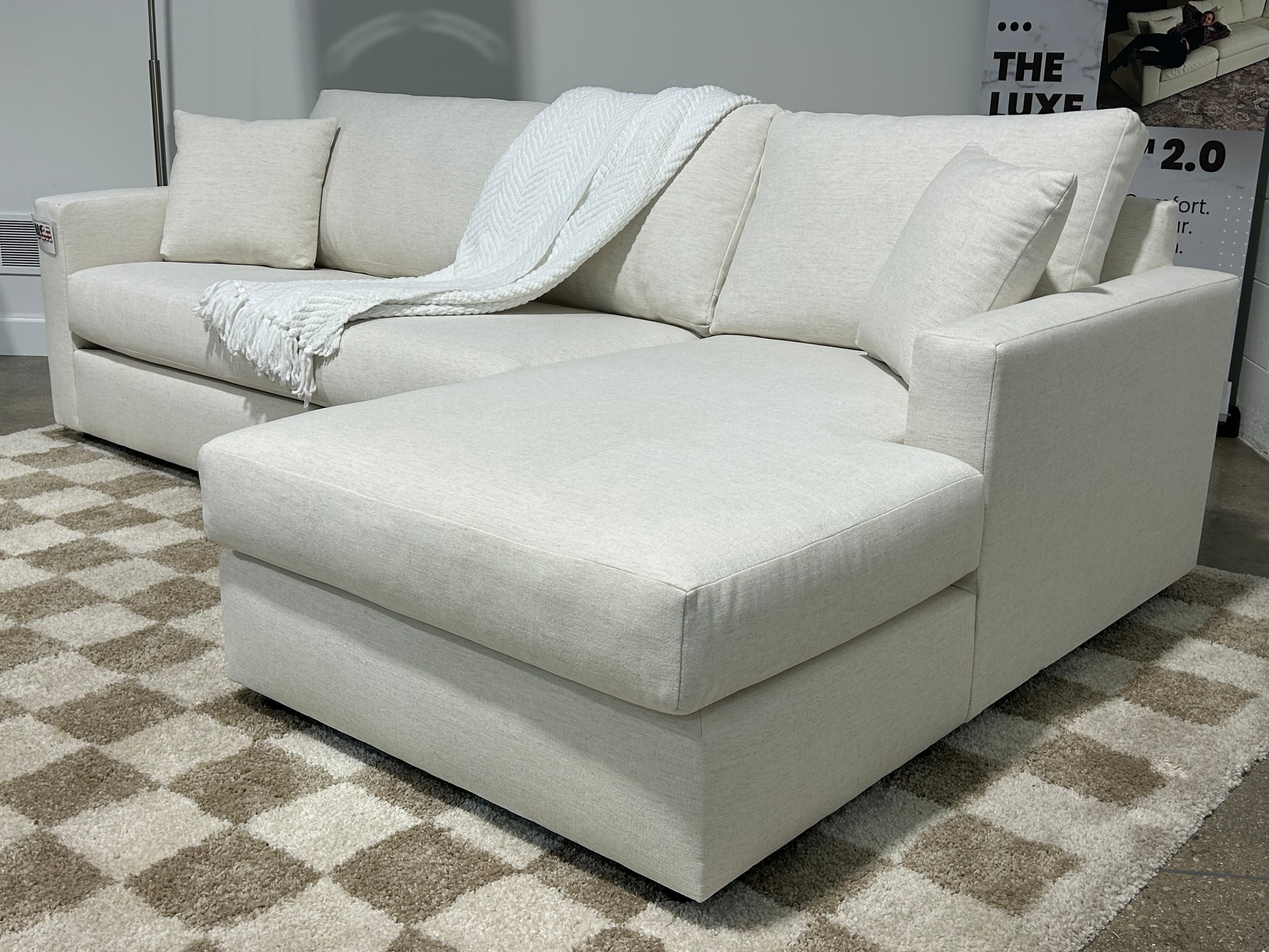 Ashland 2-Piece Bench-Seat Sectional Sofa