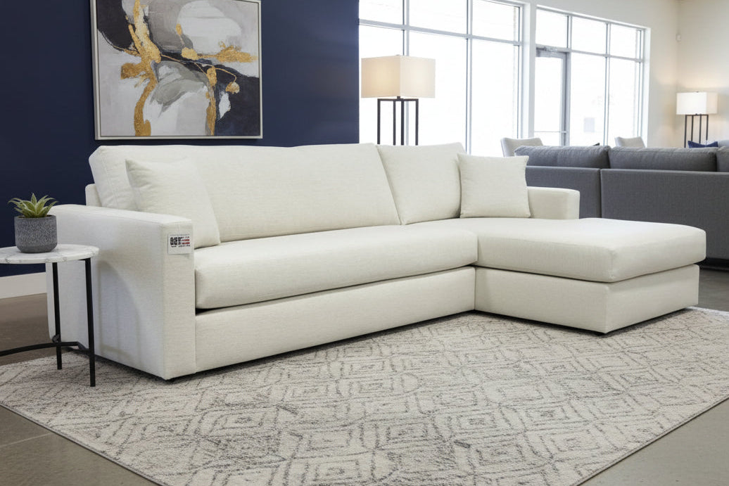 Ashland 2-Piece Bench-Seat Sectional Sofa