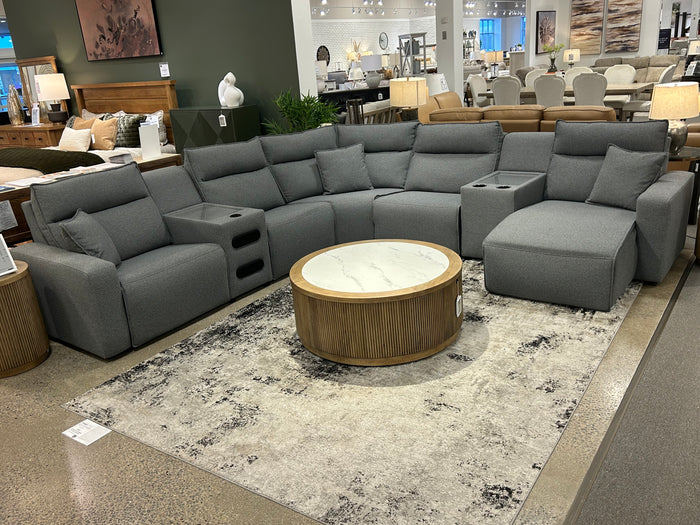 Nuvella II Power Reclining Sectional - Charcoal