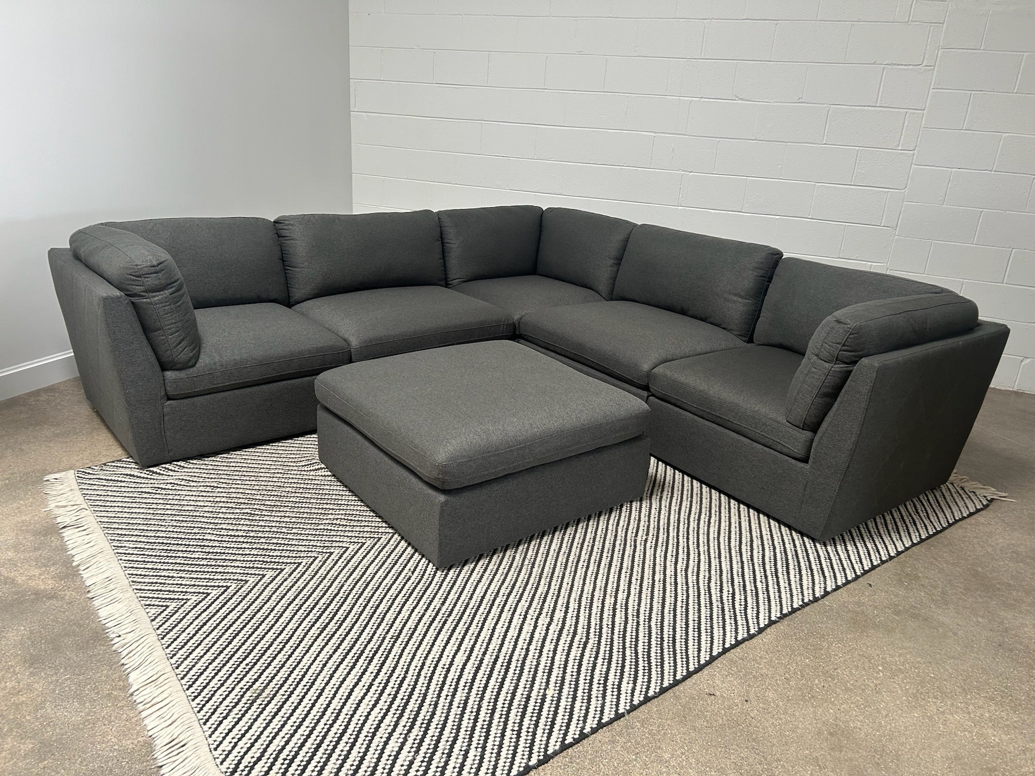 Crosby 5-6 Piece Modular Sectional Couch (2 left)