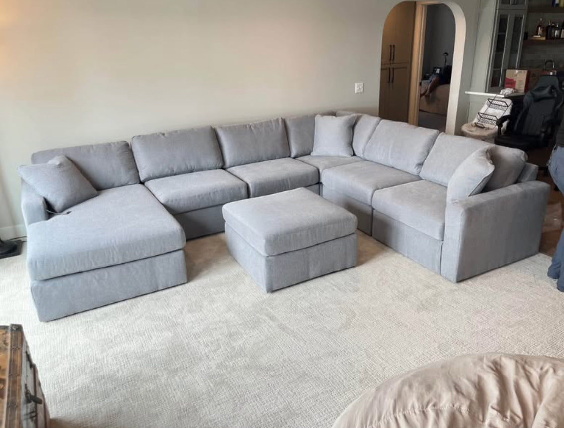 Nuvella 6-Piece Sectional (Customizable)