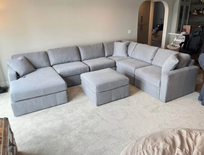 Nuvella 6-Piece Sectional (Customizable)