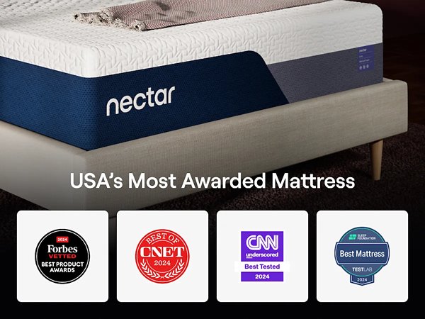 Nectar Luxe Memory Foam 5.1 Mattress - Medium Plush