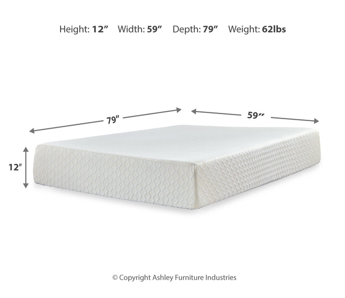 Chime 12 Inch Memory Foam Mattress - Ultra Plush