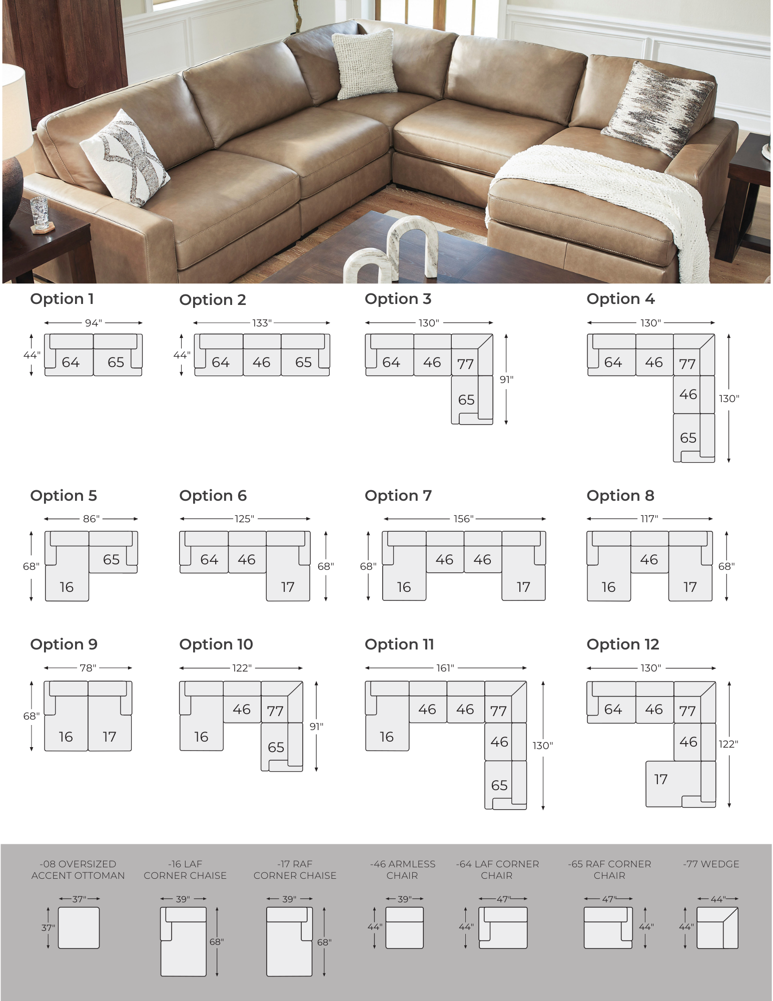 Maxwell Genuine Leather Collection (Customizable)