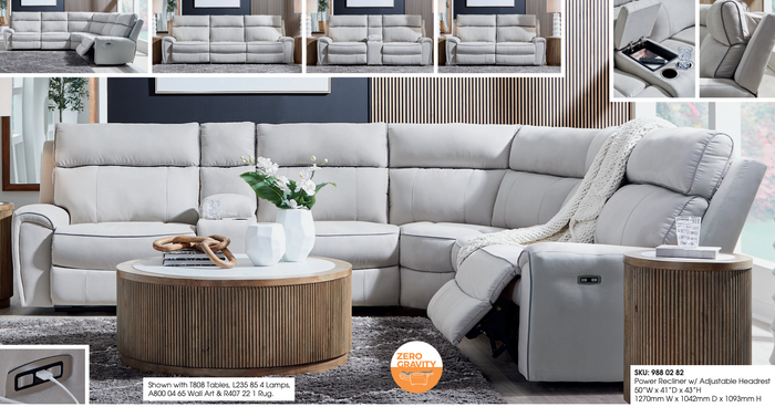 Grafton Pike 6-Piece Power Reclining Sectional